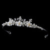 Childrens Flowergirl Crystal & Ivory Rum Porcelain Bridal Wedding Tiara HPC 9323