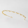Headpiece 1002 Gold Ivory Crystal Floral Bridal Wedding Headband Bridal Wedding Tiara