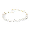 Silver Ivory Pearl & Rhinestone Vine Bridal Wedding Headband 1551
