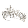 Silver Clear Bridal Wedding Tiara Headpiece 1563