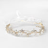 Light Gold Clear Starfish Rhinestone Bridal Wedding Headband 1591