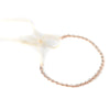 Rose Gold Clear Rhinestone Bridal Wedding Blush Ribbon Headband 2720