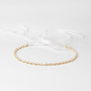 Gold Ivory Pearl & Rhinestone Bridal Wedding Ribbon Headband 2721