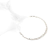 Silver Clear Rhinestone Bridal Wedding Ribbon Headband 2722