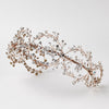 Rose Gold Clear Rhinestone Bridal Wedding Hair Vine Bridal Wedding Headband 6352