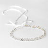 Silver Rhinestone & Swarovski Crystal Bead Vine Ribbon Bridal Wedding Headband 6439