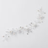 Crystal & Pearl Bridal Wedding Flower Bridal Wedding Hair Vine Bridal Wedding Headband Headpiece 8453