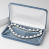 Soft Blue Plush Presentation Jewelry Box