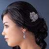 Elegant Vintage Crystal Bridal Wedding Hair Pin for Bridal Wedding Hair or Gown Bridal Wedding Brooch 11 Silver Clear