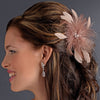 Cafe Brown Feather Fascinator Bridal Wedding Hair Clip or Bridal Wedding Hair Clip Bridal Wedding Brooch 442 ( Many Colors )