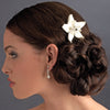 Starfish Orchid Style Bridal Wedding Hair Comb with Crystals Bridal Wedding Hair Comb 8130
