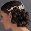 * Silver Plated Swarovski Bridal Wedding Hair Comb 8149