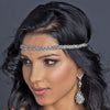 Silver Metal Bridal Wedding Hair Bridal Wedding Elastic Headband 288