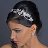 Floral Rhinestone Side Accented Bridal Wedding Headband 1540