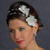 Flower Crystal Bridal Wedding Headpiece 2033 (White or Ivory)