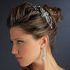 Silver Clear Bridal Wedding Headband Headpiece 2836