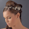 Elegant Vintage Bridal Wedding Hair Vine with Side Accents HP 7711