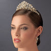 Stunning Gold Crystal Pearl & Rhinestone Headpiece HP 7825