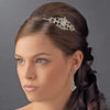 Silver Vintage Couture Rhinestone Bridal Wedding Side Accented Bridal Wedding Headband - HP 8335