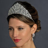 Silver Clear Crystal and Rhinestone Heart Bridal Wedding Tiara Headpiece 920