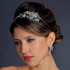 Antique Silver Crystal & Pearl Bridal Wedding Headpiece Headpiece 952