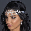 Silver Clear Rhinestone Floral Bridal Wedding Headband Headpiece 9602