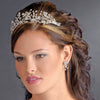 * Silver Clear Bridal Wedding Headband Headpiece 9785