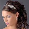 Rhodium Ivory Clear Headpiece 9797