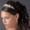 Elegant Silver Crystal Swirl Rhinestone Bridal Wedding Tiara HP 9833