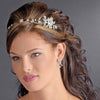 Headpiece 9952 Silver Clear Flower Vine