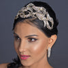 Light Gold Clear Rhinestone Deco Bridal Wedding Headband 9958
