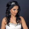Rhodium Vintage Bridal Wedding Hair Bridal Wedding Elastic Headband 211