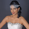 * Beautiful White Netted Ribbon Bridal Wedding Headband HP 008