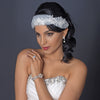Ivory Floral Lace Tulle Ribbon Bridal Wedding Headband/Belt Belt 010