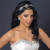 Rhodium Clear Rhinestone Modern Bridal Wedding Headband
