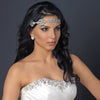 Rhodium Clear Rhinestone Modern Bridal Wedding Headband