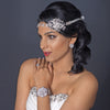 Floral Rhinestone Design Ribbon Bridal Wedding Headband or Bridal Wedding Belt 3325