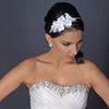 HP 3723 Diamond white lace flower with pearl & rhinestone accent