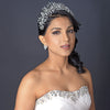 Light Gold Clear Rhinestone Handmade Wired Bridal Wedding Tiara 6349