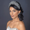 Rhodium Clear Rhinestone Handmade Wired Bridal Wedding Tiara 6349