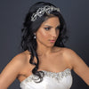 Rhodium Clear Rhinestone Handmade Wired Bridal Wedding Headband 6352