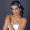 Rhodium Clear Rhinestone Handmade Wired Bridal Wedding Headband 6352