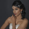 Antique Silver Clear Rhinestone Kim Kardashian Inspired Floral Bridal Wedding Headband Headpiece 1863