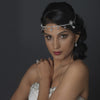 Antique Silver Clear Rhinestone Kim Kardashian Inspired Floral Bridal Wedding Headband Headpiece 1863