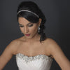 Gold Clear Rhinestone Bridal Wedding Elastic Headband 2655