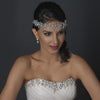 Silver Vine Bridal Wedding Headband with Freshwater Pearl, Swarovski Crystal Bead & Rhinestone Accents 6903