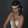 * Ribbon Style Bridal Wedding Headband HP 8204 White or Ivory