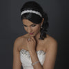 * Ribbon Style Bridal Wedding Headband HP 8204 White or Ivory
