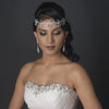 Silver Clear Face Jewelry Headpiece 9663