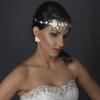 Beautiful Crystal, Porcelain & Pearl Bridal Wedding Jewelry Set NE 1015
